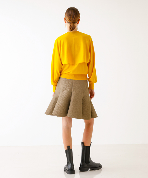 DESIGNWORKS(デザインワークス)の「ボレロクルーカーディガン(カーディガン/ボレロ・レディース・ラベンダー/イエロー/グレイッシュベージュ/チャコールグレー・38)」の21枚目の写真