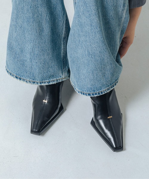 EVOL(イーボル)の「【S-LLサイズ展開・柔らかい】ストレッチ6cmショートブーツ BZ23840(ブーツ・レディース・シルバーグレー/ブラウン/ブラック・L/LL/S/M)」の7枚目の写真