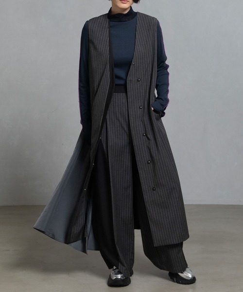 MARECHAL TERRE(マルシャルテル)の「2Way ベストワンピース(ワンピース・レディース・グレー系その他/ブラック系その他/ブラック/チャコールグレー・MEDIUM)」の7枚目の写真