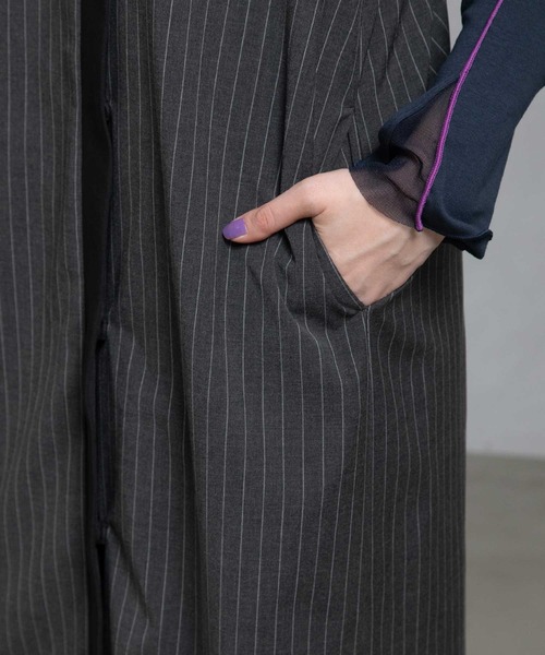 MARECHAL TERRE(マルシャルテル)の「2Way ベストワンピース(ワンピース・レディース・グレー系その他/ブラック系その他/ブラック/チャコールグレー・MEDIUM)」の15枚目の写真