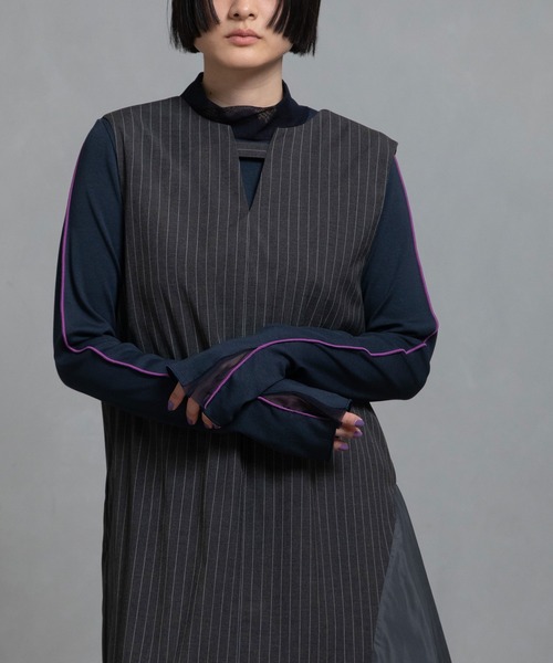 MARECHAL TERRE(マルシャルテル)の「2Way ベストワンピース(ワンピース・レディース・グレー系その他/ブラック系その他/ブラック/チャコールグレー・MEDIUM)」の19枚目の写真