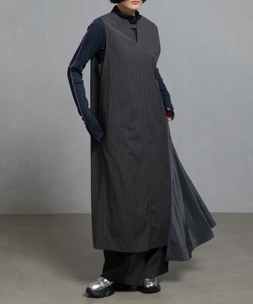 MARECHAL TERRE(マルシャルテル)の「2Way ベストワンピース(ワンピース・レディース・グレー系その他/ブラック系その他/ブラック/チャコールグレー・MEDIUM)」の20枚目の写真