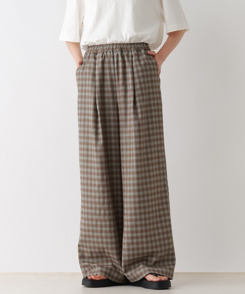 RAGEBLUE（レイジブルー）の「イージーワイドストレートスラックス/セットアップ対応（スラックス・レディース・ブラック/ブラウン/イエロー系/グレー系・FREE）」の2枚目の写真