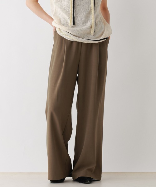 RAGEBLUE（レイジブルー）の「イージーワイドストレートスラックス/セットアップ対応（スラックス・レディース・ブラック/ブラウン/イエロー系/グレー系・FREE）」の3枚目の写真