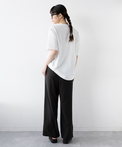 RAGEBLUE（レイジブルー）の「イージーワイドストレートスラックス/セットアップ対応（スラックス・レディース・ブラック/ブラウン/イエロー系/グレー系・FREE）」の10枚目の写真