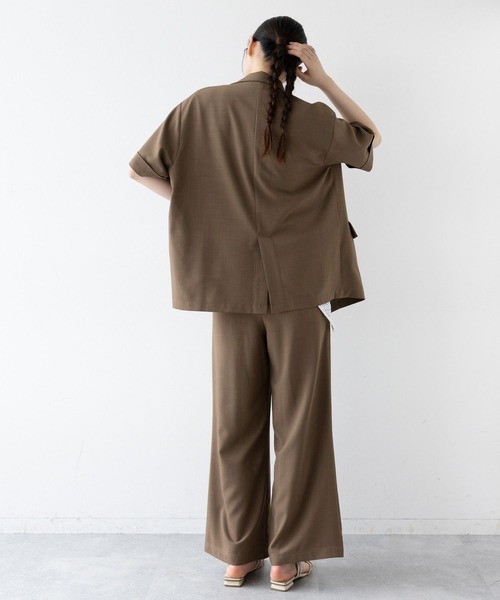 RAGEBLUE（レイジブルー）の「イージーワイドストレートスラックス/セットアップ対応（スラックス・レディース・ブラック/ブラウン/イエロー系/グレー系・FREE）」の21枚目の写真