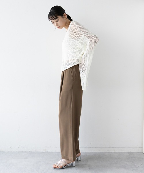 RAGEBLUE（レイジブルー）の「イージーワイドストレートスラックス/セットアップ対応（スラックス・レディース・ブラック/ブラウン/イエロー系/グレー系・FREE）」の20枚目の写真