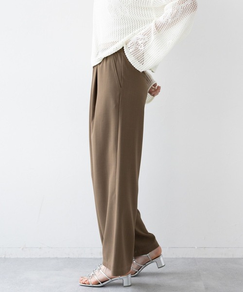 RAGEBLUE（レイジブルー）の「イージーワイドストレートスラックス/セットアップ対応（スラックス・レディース・ブラック/ブラウン/イエロー系/グレー系・FREE）」の16枚目の写真