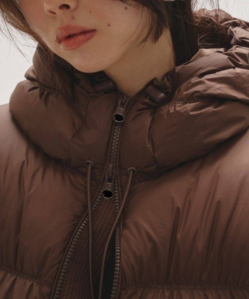 TODAYFUL(トゥデイフル)の「TODAYFUL Ultralight Goose Jacket ウルトラライトグースジャケット/12520004(ダウンジャケット/コート・レディース・チョコ/ブラック/セージグリーン・38/36)」の4枚目の写真