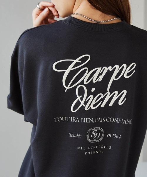 RANAN(ラナン)の「バックロゴ刺繍スウェット(スウェット・レディース・オートミール/チャコール・M)」の1枚目の写真