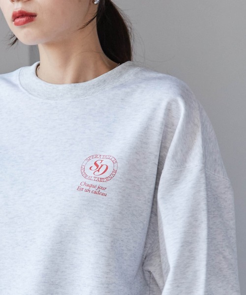 RANAN(ラナン)の「バックロゴ刺繍スウェット(スウェット・レディース・オートミール/チャコール・M)」の10枚目の写真