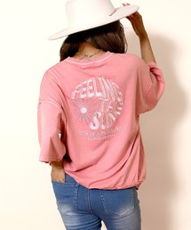 anap mimpi | ピグメント加工刺繍カットオフTシャツ(Tシャツ/カットソー)