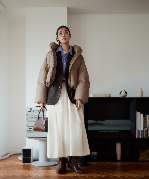 クロップドフォルムダウンコート（ダウンジャケット/コート）｜emmi