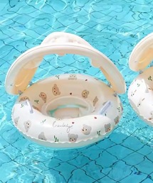Bambin（ボンバン）の「【 Bambin / ボンバン 】 サンシェード 付き ベビー 浮き輪 / 持ち手 付き（スイムグッズ・キッズ）」
