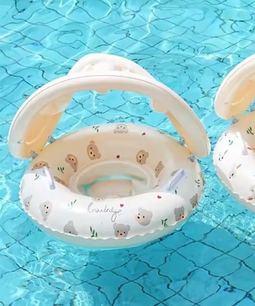 RiNc『Bambinサンシェード付きベビー浮き輪』