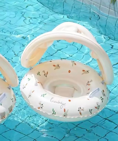  RiNc『Bambin サンシェード 付き ベビー 浮き輪』