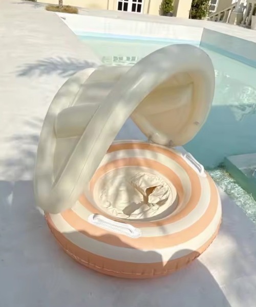 RiNc『Bambinサンシェード付きベビー浮き輪』