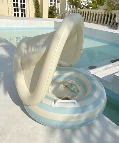 RiNc『Bambinサンシェード付きベビー浮き輪』