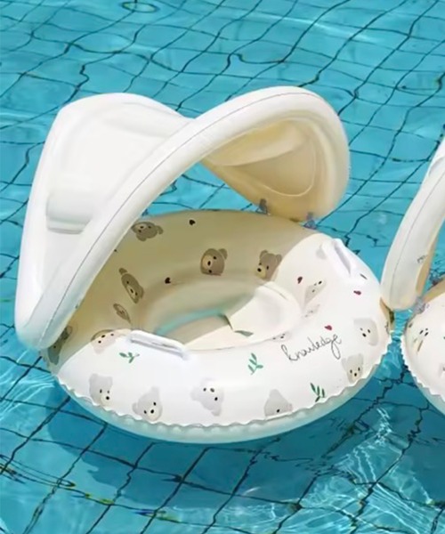 RiNc『Bambinサンシェード付きベビー浮き輪』