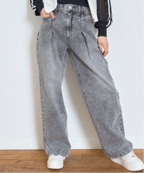 LOVETOXIC(ラブトキシック)の「【LTXC】タックワイドデニムパンツ(デニムパンツ・キッズ・サックスブルー/ブルー/ライトグレー/ネイビー・130cm/M:150cm/L:160cm/S:140cm)」の19枚目の写真