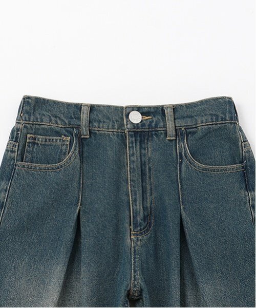 LOVETOXIC(ラブトキシック)の「【LTXC】タックワイドデニムパンツ(デニムパンツ・キッズ・サックスブルー/ブルー/ライトグレー/ネイビー・130cm/M:150cm/L:160cm/S:140cm)」の11枚目の写真