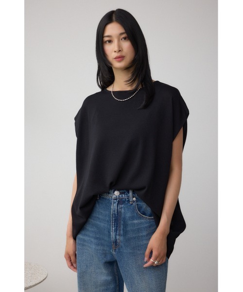 AZUL by moussy(アズールバイマウジー)の「C/T冷感 バックスリットワイドニット(ニット/セーター・レディース・ダークベージュ/ブラック/ダークグリーン・FREE)」の19枚目の写真
