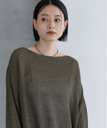 A part by | ラメメッシュプルオーバー(ニット/セーター)