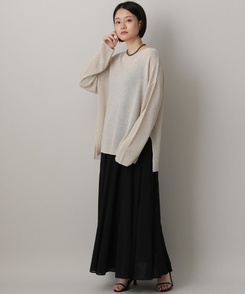 ラメメッシュプルオーバー（ニット/セーター）｜A part by