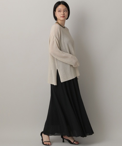 A part by(アパートバイ)の「ラメメッシュプルオーバー(ニット/セーター・レディース・グリーン系その他5/グレー系その他4/ベージュ・FREE)」の19枚目の写真