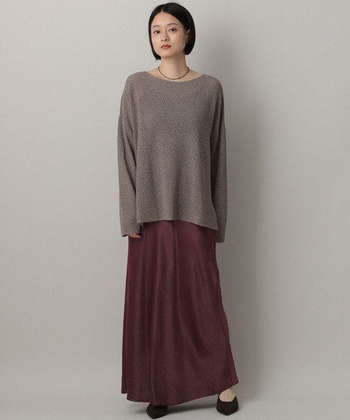 A part by(アパートバイ)の「ラメメッシュプルオーバー(ニット/セーター・レディース・グリーン系その他5/グレー系その他4/ベージュ・FREE)」の4枚目の写真