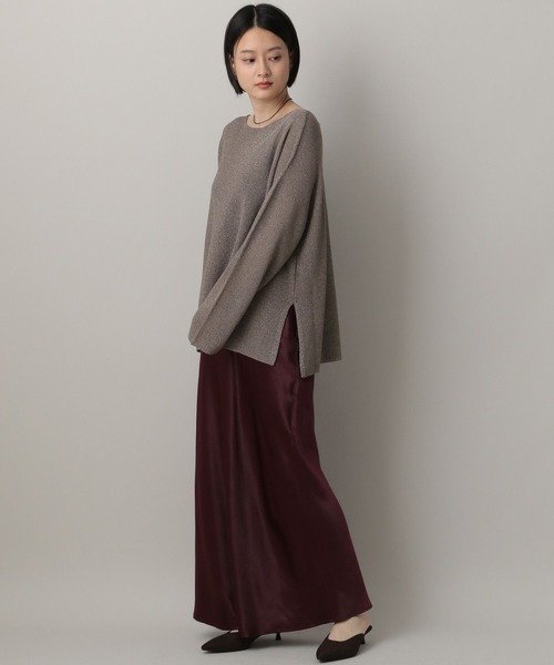 A part by(アパートバイ)の「ラメメッシュプルオーバー(ニット/セーター・レディース・グリーン系その他5/グレー系その他4/ベージュ・FREE)」の5枚目の写真