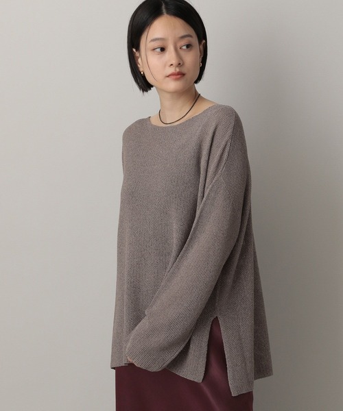 A part by(アパートバイ)の「ラメメッシュプルオーバー(ニット/セーター・レディース・グリーン系その他5/グレー系その他4/ベージュ・FREE)」の6枚目の写真