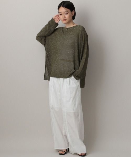 A part by(アパートバイ)の「ラメメッシュプルオーバー(ニット/セーター・レディース・グリーン系その他5/グレー系その他4/ベージュ・FREE)」の10枚目の写真