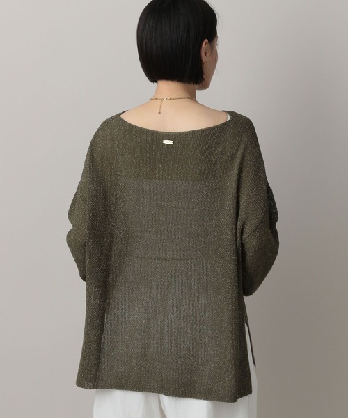 A part by(アパートバイ)の「ラメメッシュプルオーバー(ニット/セーター・レディース・グリーン系その他5/グレー系その他4/ベージュ・FREE)」の16枚目の写真