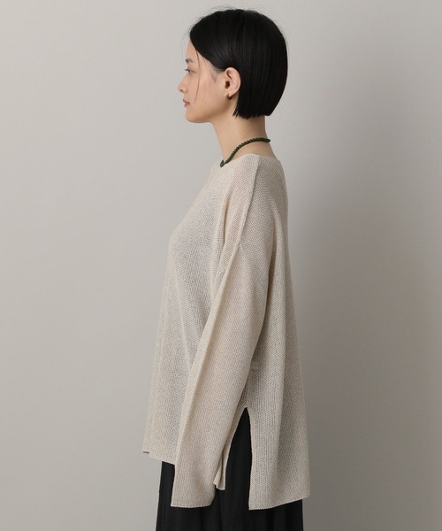 A part by(アパートバイ)の「ラメメッシュプルオーバー(ニット/セーター・レディース・グリーン系その他5/グレー系その他4/ベージュ・FREE)」の22枚目の写真