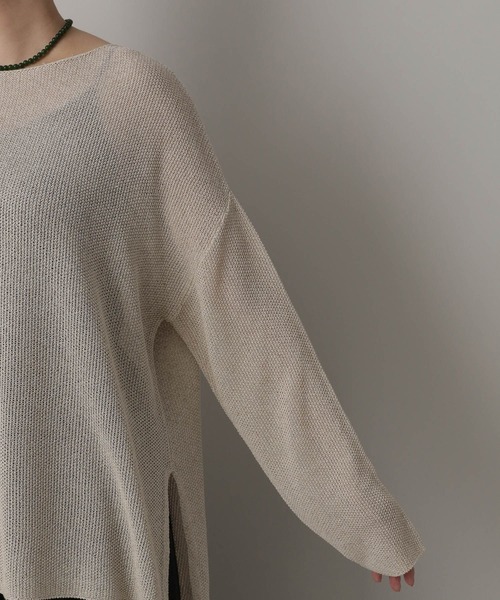 ANAI♡2025SS最新作♡メッシュプルオーバー セール】 【Eternal Line 2025】タイ付きハイネック プル