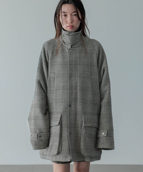 LOWRYS FARM(ローリーズファーム)の「【LFM(U)】ウールライクハンティングブルゾン 494428(ブルゾン・メンズ・ブラウン/その他/チャコールグレー・MEDIUM/LARGE)」の10枚目の写真