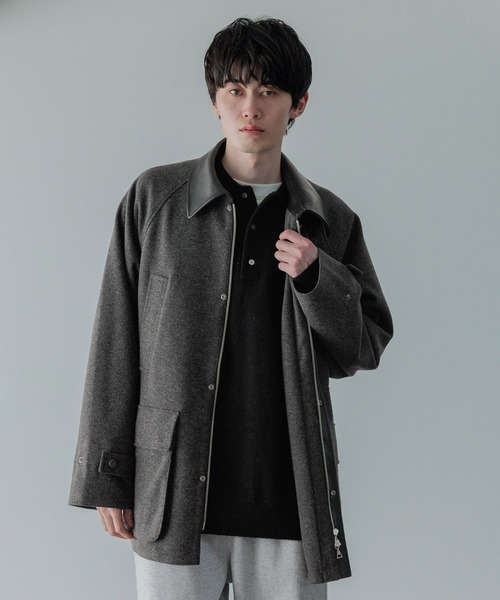 LOWRYS FARM(ローリーズファーム)の「【LFM(U)】ウールライクハンティングブルゾン 494428(ブルゾン・メンズ・ブラウン/その他/チャコールグレー・MEDIUM/LARGE)」の14枚目の写真