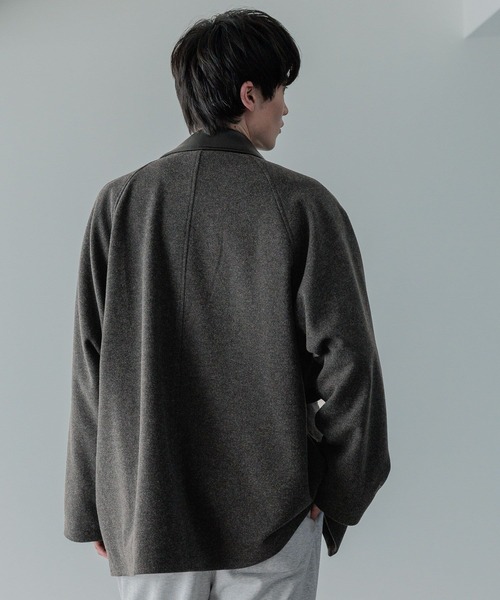 LOWRYS FARM(ローリーズファーム)の「【LFM(U)】ウールライクハンティングブルゾン 494428(ブルゾン・メンズ・ブラウン/その他/チャコールグレー・MEDIUM/LARGE)」の16枚目の写真