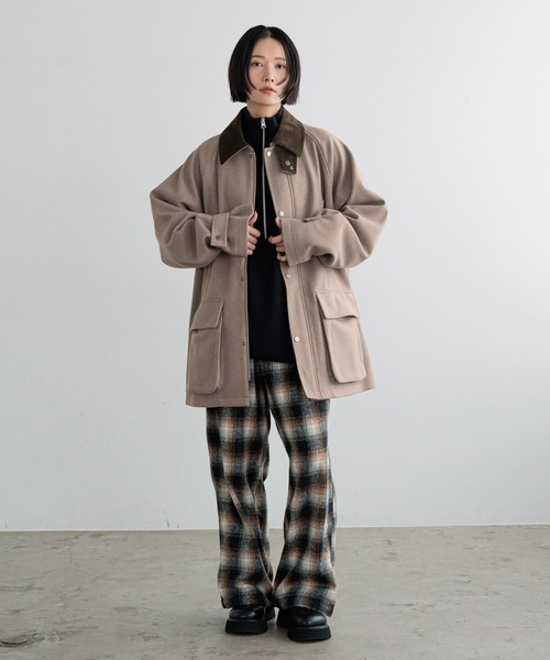 セール】【LFM(U)】ウールライクハンティングブルゾン 494428