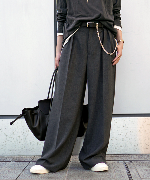 【未使用】AP STUDIO　Elites ストレートニットパンツ AP STUDIO（エーピーストゥディオ）の「Elites ストレートニット