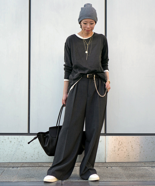 2タックワイドパンツ（スラックス）｜AP STUDIO（エーピーストゥディオ