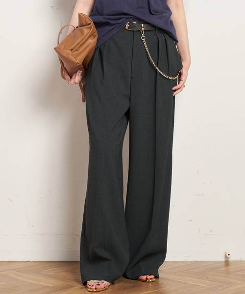 2タックワイドパンツ（スラックス）｜AP STUDIO（エーピーストゥディオ
