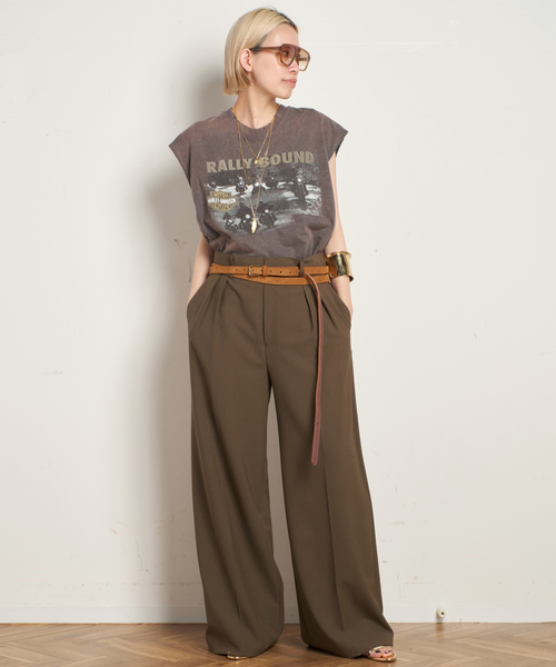 AP STUDIO（エーピーストゥディオ）の「2タックワイドパンツ