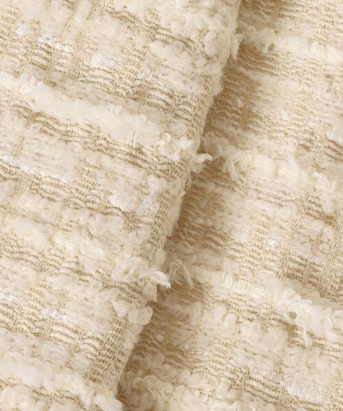 allureville（アルアバイル）の「ジオリカツィードフリンジジレ（ベスト・レディース・ブラック/アイボリー・2）」の15枚目の写真