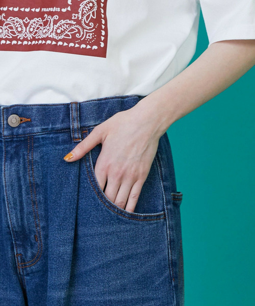 FRAPBOIS（フラボア）の「カーブデニム3 パンツ（その他パンツ・レディース・ブルー/ブラック・3/2/1/0）」の7枚目の写真