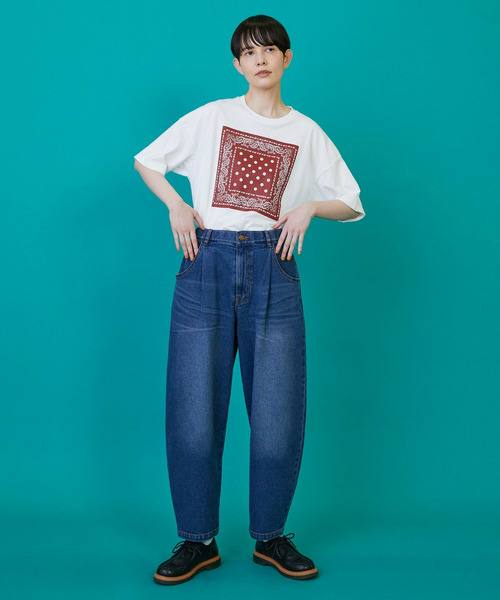 FRAPBOIS（フラボア）の「カーブデニム3 パンツ（その他パンツ・レディース・ブルー/ブラック・3/2/1/0）」の9枚目の写真