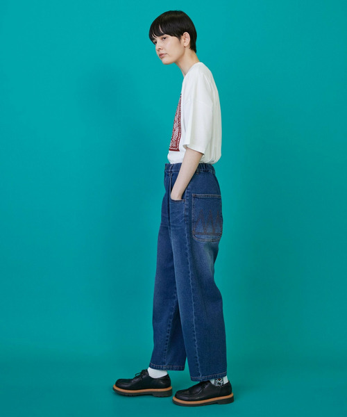 FRAPBOIS（フラボア）の「カーブデニム3 パンツ（その他パンツ・レディース・ブルー/ブラック・3/2/1/0）」の10枚目の写真