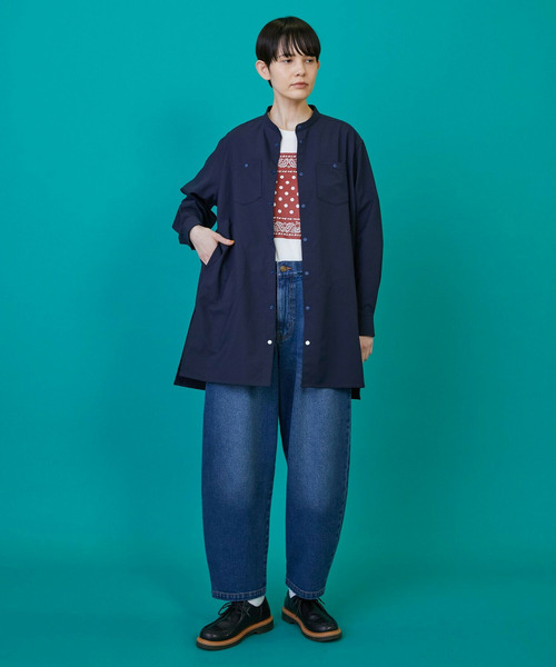 FRAPBOIS（フラボア）の「カーブデニム3 パンツ（その他パンツ・レディース・ブルー/ブラック・3/2/1/0）」の12枚目の写真