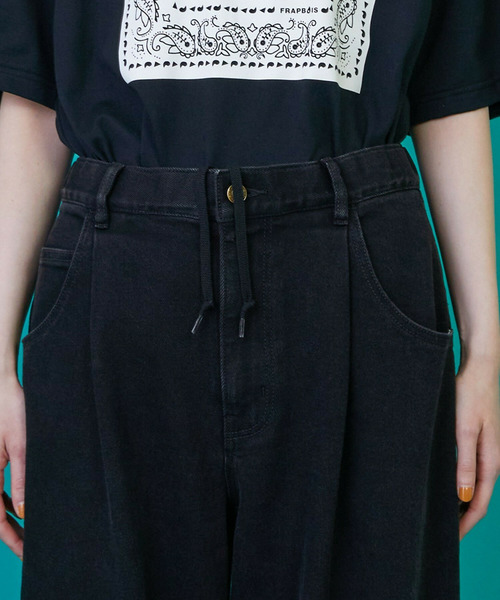 FRAPBOIS（フラボア）の「カーブデニム3 パンツ（その他パンツ・レディース・ブルー/ブラック・3/2/1/0）」の20枚目の写真